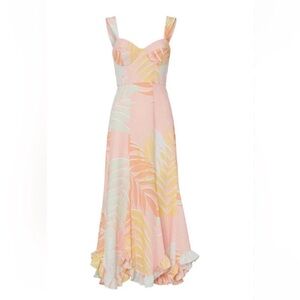 Hutch Pink and Cream Maxi Dress
